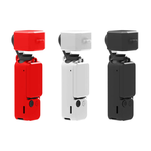 For DJI OSMO Pocket 3 PULUZ  3 in 1 Silicone Cover Case Set, Silicone Case Black, Silicone Case Red, Silicone Case White