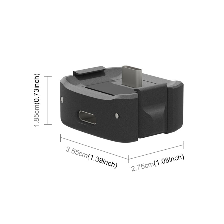 For DJI OSMO Pocket 3 PULUZ USB-C / Type-C Dock Desktop Charging Base Aluminum Alloy Bracket, Desktop Charging Base