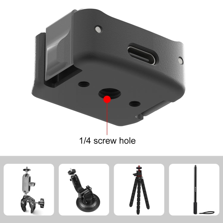 For DJI OSMO Pocket 3 PULUZ USB-C / Type-C Dock Desktop Charging Base Aluminum Alloy Bracket, Desktop Charging Base