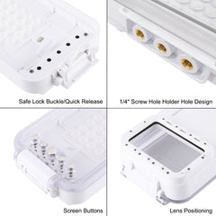 PULUZ 45m/147ft Waterproof Diving Case Photo Video Taking Underwater Housing Cover for iPhone 14 Series, iPhone 13 Series, iPhone 12 Series, iPhone 11 Series, iPhone X Series, iPhone 8 & 7, iPhone 6s, iOS 13.0 or Above Version iPhone�������������������...