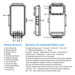 PULUZ 45m/147ft Waterproof Diving Case Photo Video Taking Underwater Housing Cover for iPhone 14 Series, iPhone 13 Series, iPhone 12 Series, iPhone 11 Series, iPhone X Series, iPhone 8 & 7, iPhone 6s, iOS 13.0 or Above Version iPhone�������������������...