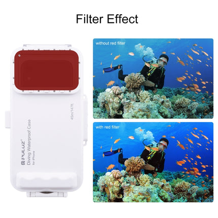 PULUZ 45m/147ft Waterproof Diving Case Photo Video Taking Underwater Housing Cover for iPhone 14 Series, iPhone 13 Series, iPhone 12 Series, iPhone 11 Series, iPhone X Series, iPhone 8 & 7, iPhone 6s, iOS 13.0 or Above Version iPhone�������������������...