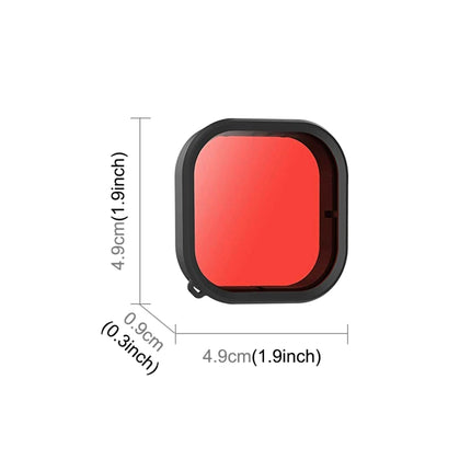 PULUZ Square Housing Diving Color Lens Filter For GoPro HERO13 Black /12 Black /11 Black /10 Black /9 Black, Only for PU527 Diving Case, For GoPro Hero11 Black / HERO10 Black / HERO9 Black