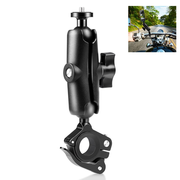 PULUZ Motorcycle O-Clip Quick Release Clamp Handlebar Fixed Mount Holder for GoPro and Other Action Cameras