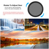 For GoPro HERO12 Black /11 Black /11 Black Mini /10 Black /9 Black PULUZ 52mm UV ND2-400 Filter with Adapter Ring, UV ND2-400 Filter