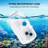 PULUZ 40m/130ft Waterproof Diving Case for iPhone 16 / 15 / 15 Pro / 14 / 14 Pro / 13 / 13 Pro / 12 / 12 Pro, with One-way Valve Photo Video Taking Underwater Housing Cover, For iPhone 14 / 14 Pro