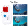 PULUZ 40m/130ft Waterproof Diving Case for 15 Pro Max / 15 Plus / iPhone 14 Plus / 14 Pro Max / 13 Pro Max / 12 Pro Max / 11 Pro Max, with One-way Valve Photo Video Taking Underwater Housing Cover, For iPhone 14 Plus / 14 Pro Max