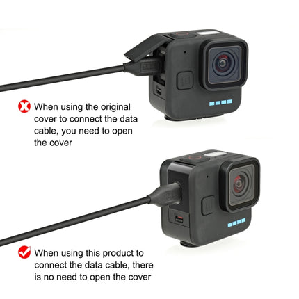 For GoPro Hero11 Black Mini PULUZ Metal Battery Side Interface Cover
