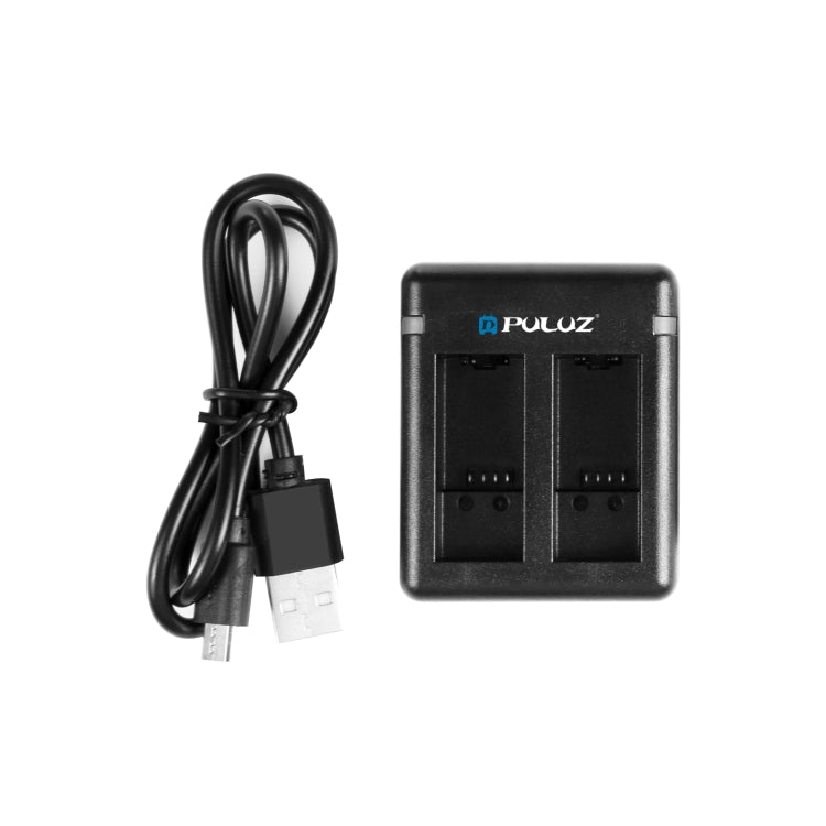 PULUZ USB Dual Batteries Charger for GoPro HERO12 Black /11 Black /10 Black /9 Black