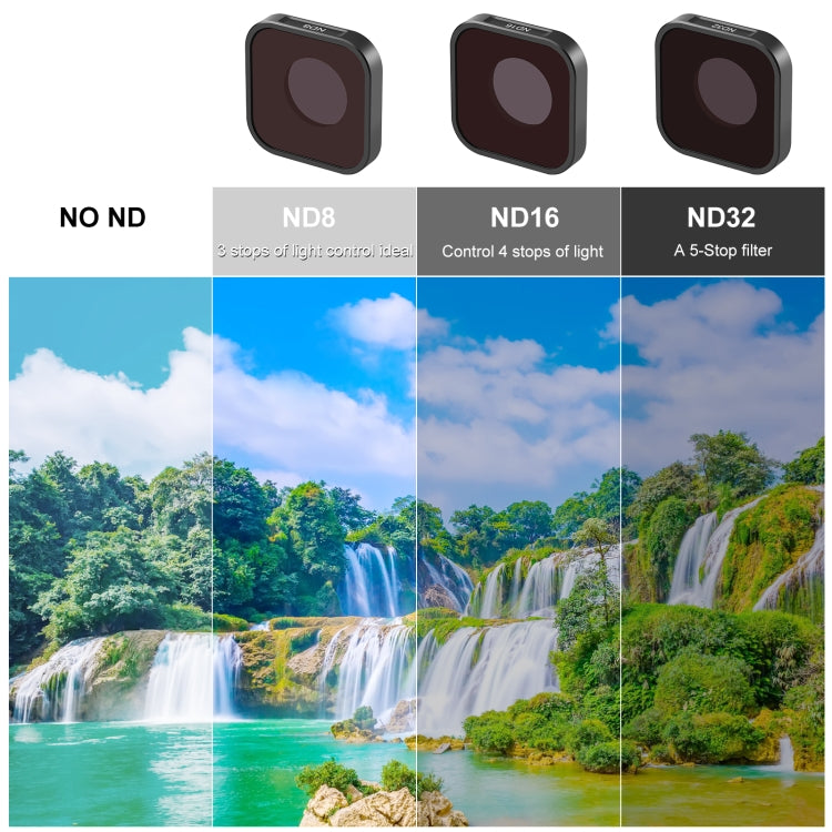 PULUZ Action Camera ND16 Lens Filter For GoPro Hero11 Black / Hero11 Black mini / HERO10 Black / HERO9 Black, ND16