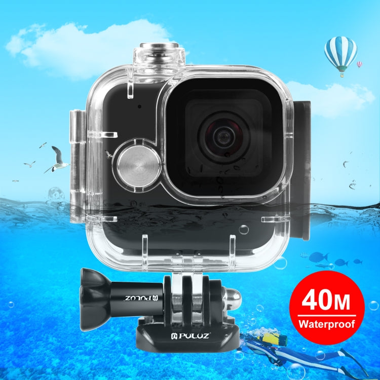 For GoPro Hero11 Mini Black PULUZ 40m Waterproof Housing Protective Case with Buckle Basic Mount & Screw