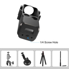 For DJI OSMO Pocket 3 PULUZ Metal Protection Frame Cage Adapter Bracket with Dual Cold Shoes, Metal Protection Frame