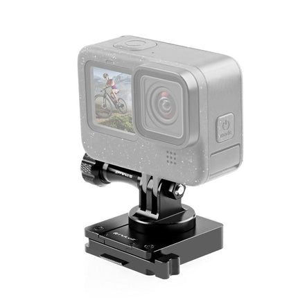 PULUZ Aluminum Quick Release Bracket NVG Helmet Mount for GoPro and Other Action Cameras, NVG Helmet Mount