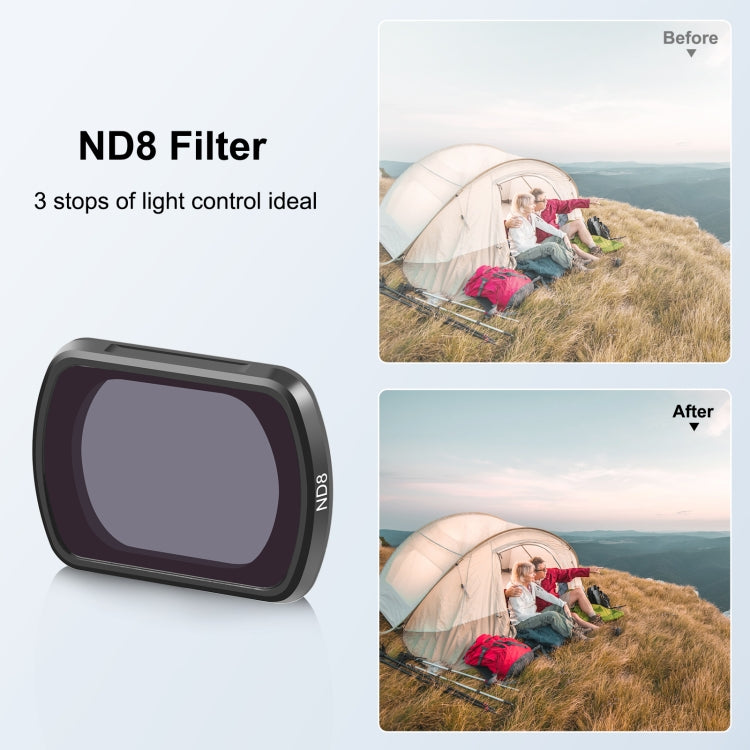 For DJI&#160;Pocket&#160;3 PULUZ Magnetic ND8 Camera Lens Filter, ND8 Filter