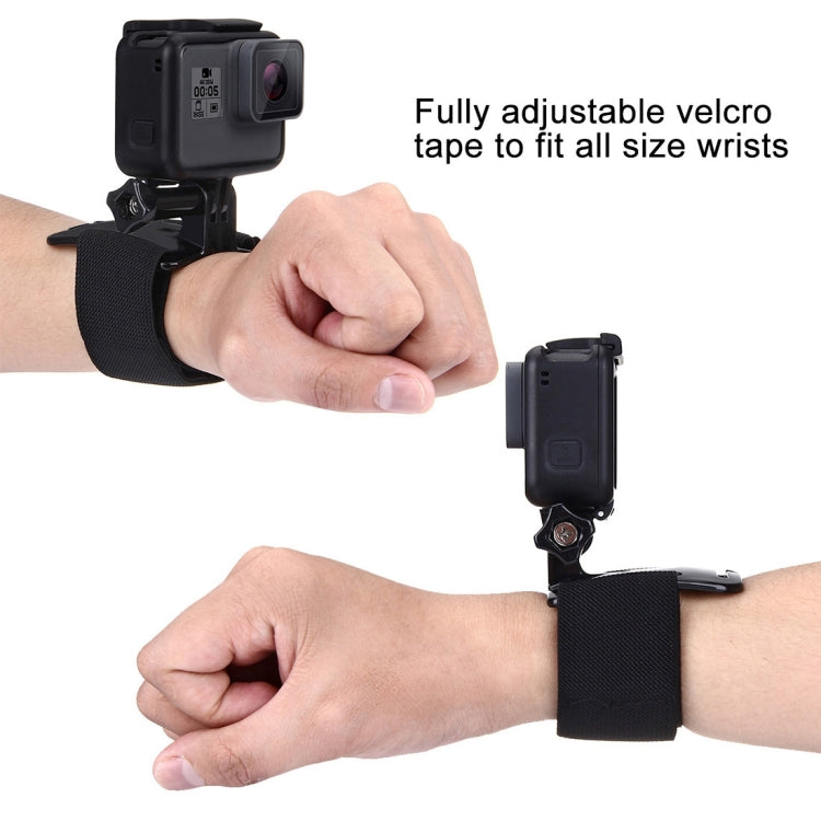 PULUZ Adjustable Wrist Strap Mount for GoPro, Insta360, DJI and Other Action Cameras, Strap Length: 28.5cm