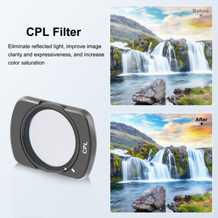 For DJI&#160;Pocket&#160;3 PULUZ Magnetic Camera Lens CPL Filter, CPL Filter