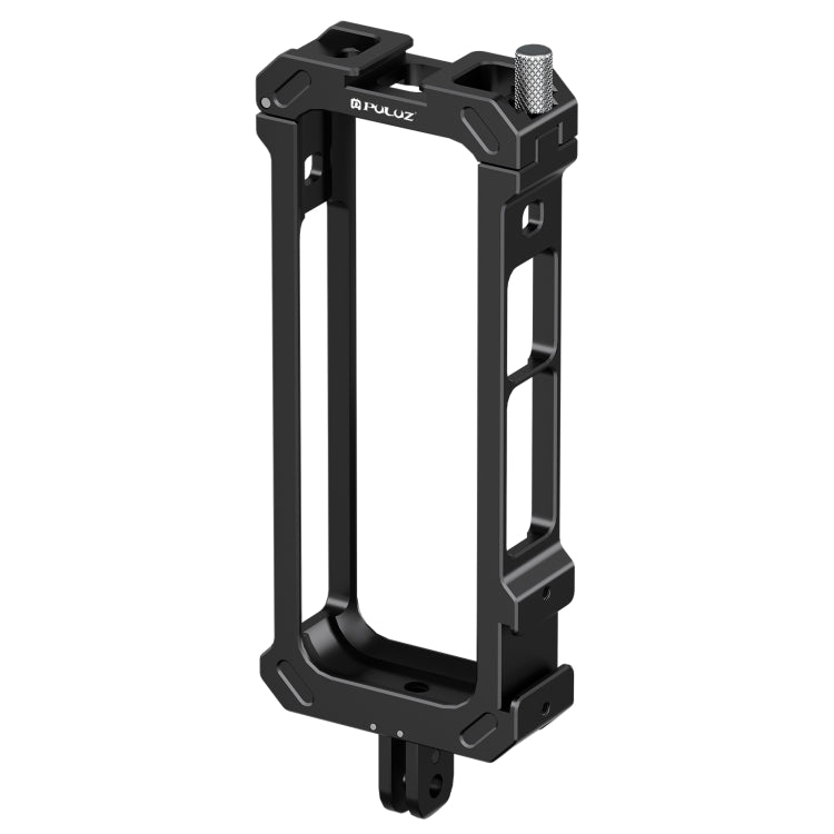 For Insta360 X4 PULUZ Metal Protective Cage Rig Housing Frame with Expand Cold Shoe Base & Tripod Adapter