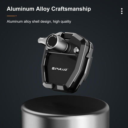 PULUZ Motorcycle Windshield Action Camera Mount Clip for GoPro Hero12 Black / DJI Osmo Action 4 / Insta360 X4 / Ace Pro and Other Action Cameras