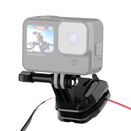 PULUZ Motorcycle Windshield Action Camera Mount Clip for GoPro Hero12 Black / DJI Osmo Action 4 / Insta360 X4 / Ace Pro and Other Action Cameras