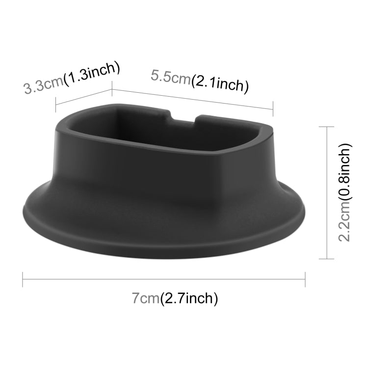 For DJI Insta360 X4 PULUZ Silicone Dock Desktop Fixed Base Bracket