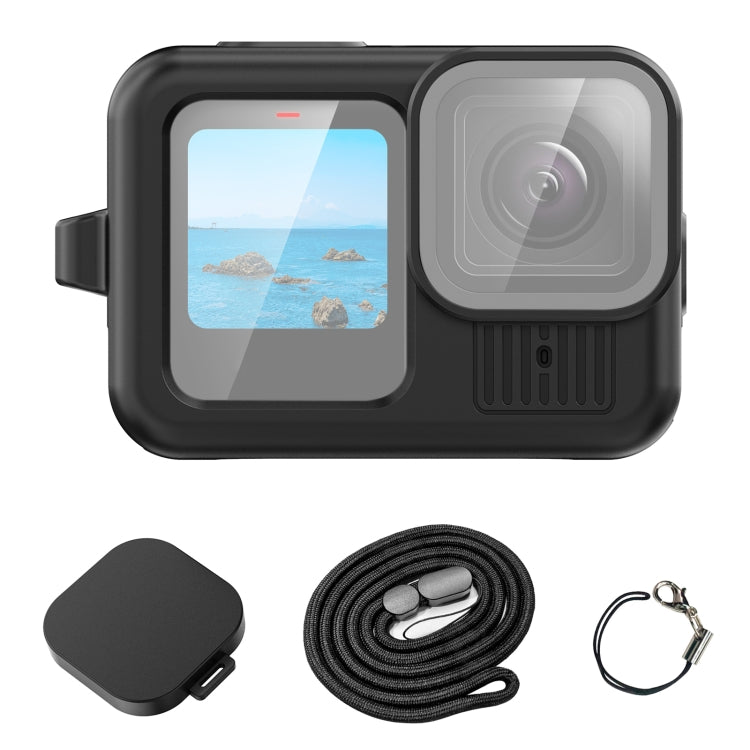 For GoPro HERO13 Black PULUZ Silicone Protective Case Cover with Wrist Strap & Lens Cover