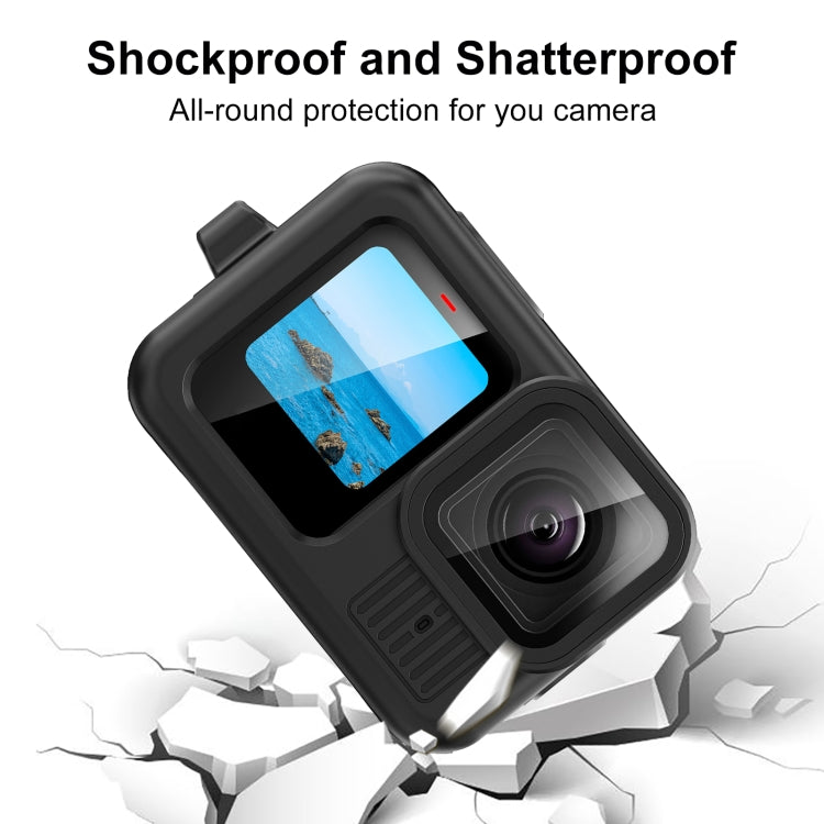 For GoPro HERO13 Black PULUZ Silicone Protective Case Cover with Wrist Strap & Lens Cover