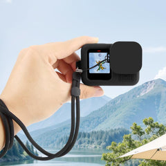 For GoPro HERO13 Black PULUZ Silicone Protective Case Cover with Wrist Strap & Lens Cover, For GoPro HERO13 Black