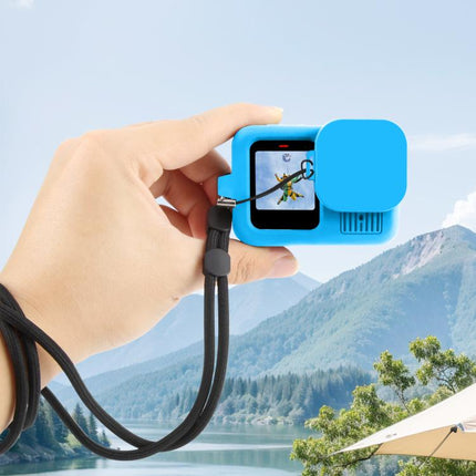 For GoPro HERO13 Black PULUZ Silicone Protective Case Cover with Wrist Strap & Lens Cover