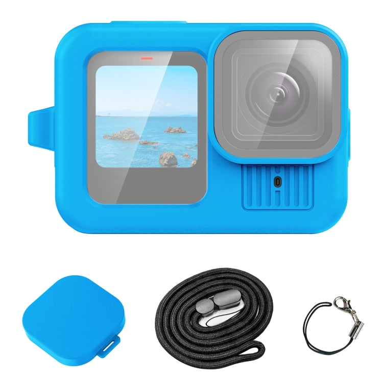 For GoPro HERO13 Black PULUZ Silicone Protective Case Cover with Wrist Strap & Lens Cover