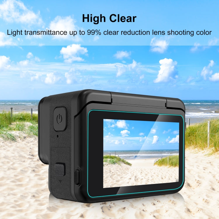 For Insta360 Ace Pro PULUZ 3 in 1 Rear & Front  Screen + Lens Tempered Glass Film