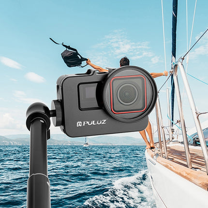 For Insta360 Ace Pro / Ace PULUZ Metal Rabbit Cage Adapter Frame with 52mm UV Filter & Adapter Ring, For Insta360 Ace Meta Cage 2