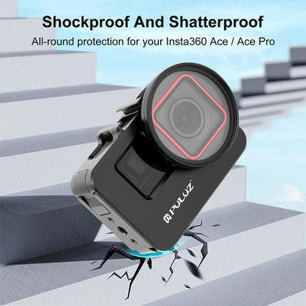 For Insta360 Ace Pro / Ace PULUZ Metal Rabbit Cage Adapter Frame with 52mm UV Filter & Adapter Ring, For Insta360 Ace Meta Cage 2