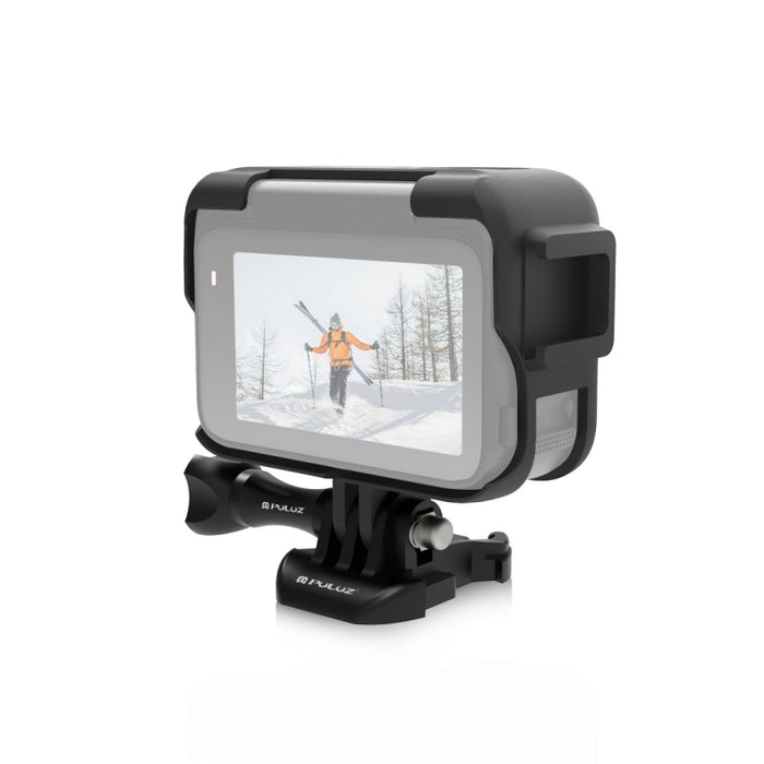 For Insta360 Ace Pro PULUZ Plastic Cage Expansion Adapter Frame with Cold Shoe Base, For Insta360 Ace Pro Plastic Cage