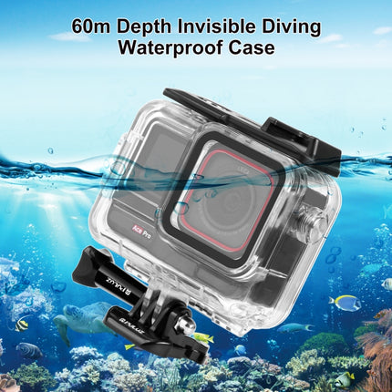 For Insta360 Ace Pro PULUZ 60m Underwater Waterproof Housing Case with Base Adapter & Screw, For Insta360 Ace Pro  Underwater Case