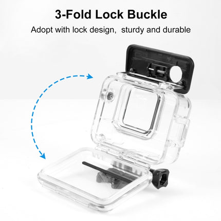 For Insta360 Ace Pro PULUZ 60m Underwater Waterproof Housing Case with Base Adapter & Screw, For Insta360 Ace Pro  Underwater Case