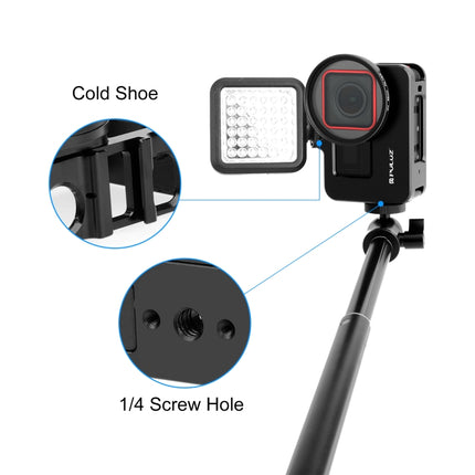 For Insta360 Ace Pro / Ace PULUZ Metal Rabbit Cage Adapter Frame with 52mm UV Filter & Adapter Ring, For Insta360 Ace Metal Cage 1