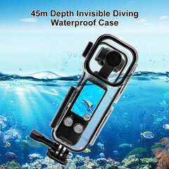 For DJI Osmo Pocket 3 PULUZ 45m Underwater Waterproof Housing Diving Case, Waterproof Case (Transparent)