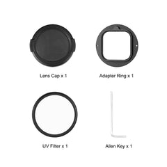 For Insta360&#160;Ace&#160;Pro PULUZ 52mm UV Lens Filter Adapter Ring with Lens Cover, Filter Adapter Ring