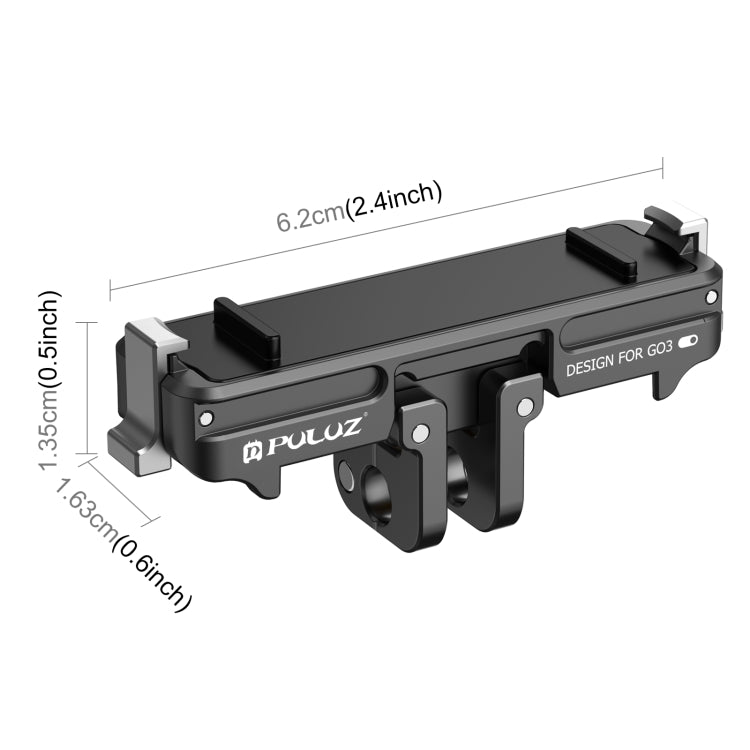 For Insta360 GO3 PULUZ Magnetic ABS Quick Release Base Mount