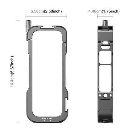 For Insta360 X4 PULUZ Metal Protective Cage Rig Housing Frame with Lens Cover, For Insta360 X4