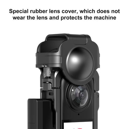 For Insta360 X4 PULUZ Metal Protective Cage Rig Housing Frame with Lens Cover, For Insta360 X4