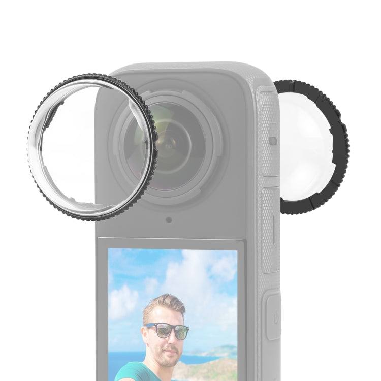 For Insta360 X4 PULUZ Rotation PC Lens Guard  Protective Cover