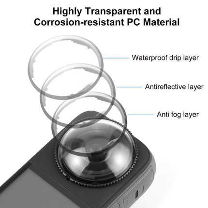 For Insta360 X4 PULUZ Rotation PC Lens Guard  Protective Cover, For Insta360 X4 PC Lens Guard