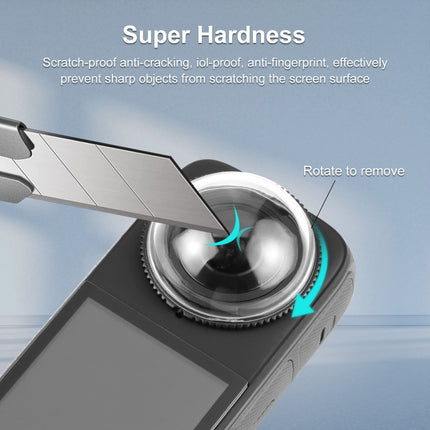 For Insta360 X4 PULUZ Rotation PC Lens Guard  Protective Cover, For Insta360 X4 PC Lens Guard