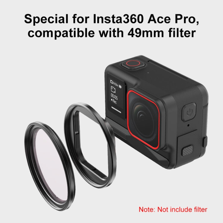 For Insta360 Ace Pro PULUZ Filter Holder Metal Protective Filter Frame, For Insta360 Ace Pro