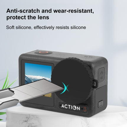 For DJI Osmo Action 4 PULUZ Silicone Lens Cap, For DJI Osmo Action 5 Pro / 4 / 3