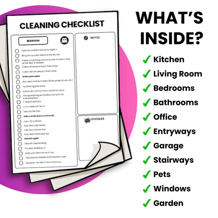 ADHD Cleaning Checklist