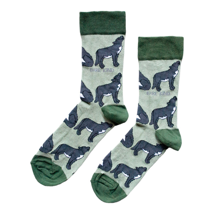 Save the Wolves Bamboo Socks