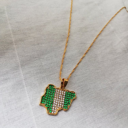 Nigeria ‘Funmilayo' Flag Necklace