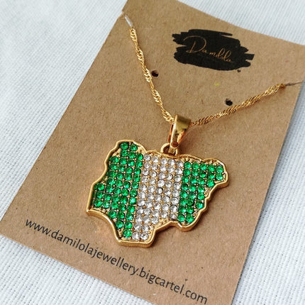 Nigeria ‘Funmilayo' Flag Necklace